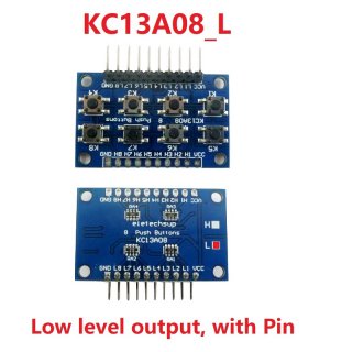 KC13A08 Low level 8-button Push Buttons module 8 Keyboard Keypad for Arduiuo DUE Breadboard Leonardo ZERO Tre Micro banana pi STM32
