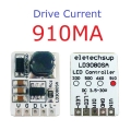 LD3080SA 910MA 20W DC 3.7-30V PWM ON/OFF Control LED Driver Module 330/500/660/910MA Constant Current for Flashlight Headlight Emergency Light