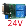 N228D02 DC 24V 2CH DB9 UART Relay Module RS232 Serial Port Switch Board For PC PLC Motor LED PTZ