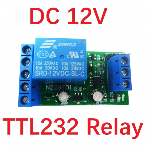 N229E01 12V TTL 232 Relay DC 5V PC UART Serial Port SwitchTYPE-C USB TTL232 Relay Module For Arduino MEGA Raspberry PI