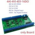 N4A8I16 4AI-4VI -4DI -16DO 24CH Digital Analog Mixed Acquisition Module RS485 Remote I/O Module 0-20MA 4-20MA 0-10V 0-30V Current Voltage ADC Collector