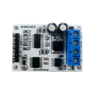 N4AIA04 4 CH 4-20MA/0-20MA/0-5V/0-10V Voltage Analog Acquisition RS485 Modbus RTU ADC Module For PLC Measuring Instruments
