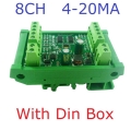 N4AIA08 22CH 4-20MA Current & 2CH 0-30V Voltage Input RS485 AI Module 24CH 12-bit ADC Collector Board MODBUS RTU PLC IO