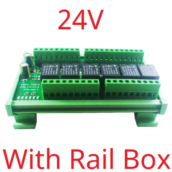 N4I6N06 24V 6AI-4DI-6DO 4-20MA Analog Digital Mixed Remote IO Module RS485 Modbus RTU Dry Contact Relay Board