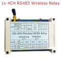 N4RFA04 Relay RT5BF01 DC 12V 433M Wireless RS485 IO Point-to-Point Master-Slave RF Transceiver Relay Swicth Board for Water Pump LED PTZ PLC