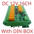N4ROE16 Mini DC 12V 16CH Multifunction Modbus Rtu RS485 Relay Board 2A 0.2W Low Power Consumption Micro Voice Relay Module N4ROF32