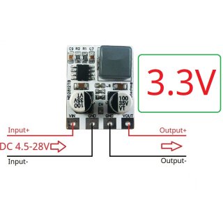 ND2812TB 5A Input DC 5-30V Output DC 3.3V Synchronous DC-DC Buck Converter for Moter LED Car Motorized Bicycle