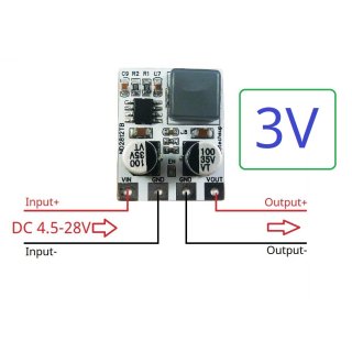 ND2812TB 5A Input DC 5-30V Output DC 3V Synchronous DC-DC Buck Converter for Moter LED Car Motorized Bicycle