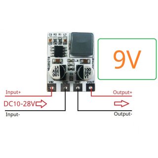 ND2812TB 5A Input DC 5-30V Output DC 9V Synchronous DC-DC Buck Converter for Moter LED Car Motorized Bicycle