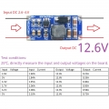 ND2A12MA 12.6V 8W UVL OTP OVP SCP 2.6-6V to 12.6V DC-DC Boost Step-up Converter Current Limit Program 0.5-2.5A Board LED Lion Lipo