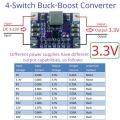 NDUB22TA 3.3V DC 3-23V to 3.3VHigh-Efficiency 3A Synchronous Buck-Boost Voltage Regulator for Solar Lead-acid Batteries