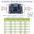 NDUB22TA 5V DC 3-23V to 5V High-Efficiency 3A Synchronous Buck-Boost Voltage Regulator for Solar Lead-acid Batteries