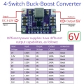 NDUB22TA 6V DC 3-23V to 6V High-Efficiency 3A Synchronous Buck-Boost Voltage Regulator for Solar Lead-acid Batteries