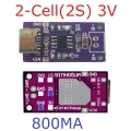 NIMH05UA 2S 0.8A TYPE-C 2 Cell NIMH Battery Charger Module 1.5V 3V 4.5V for 1.2V 2.4V 3.6V Nickel-Metal Hydride Battery 800MA