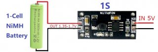 NIUP11TA 1Cell 1.2V-9.6V NiMH NiCd Rechargeable Battery Charger Charging Module Input DC 5V Board