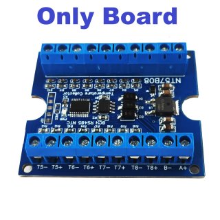 NT57B08 8CH Temperature Resistance Acquisition Board Modbus RTU RS485 NTC Thermocouple Sensors for Paperless Recorder Controller