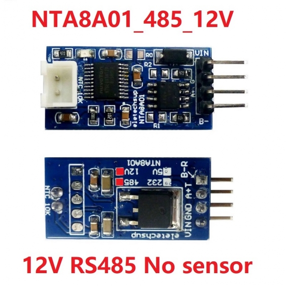 NTA8A01 6-25V DC RS485 TTL Modbus Rtu NTC Thermistor Temperature Sensor Remote Acquisition Monitor Module