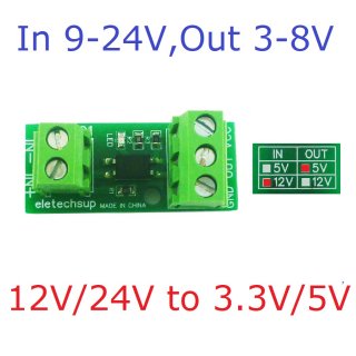 OP11A01 In 9-24V Out 3-8V 3-24V NPN PNP Signal Mutual Converter Logic Level Isolator for PLC RS485 Digital IO Module