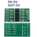 OP71A04 5V 5V NPN Active Low 10Khz DI-DO Digital Switch Optical Isolation Module Logic Level Converter for PLC RS485 IO Communication