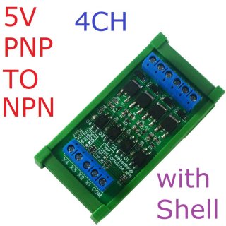 OPMSA04 Input 3.3-5V NPN Output 4CH DC 3.3-24V 0-2kHz PWM Signal Amplifier NPN/PNP Logic Level Converter LED Driver 5A IO Current Amplifier