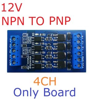 OPMSA04 NPN Input 12-24V PNP Output 4CH DC 3.3-24V 0-2kHz PWM Signal Amplifier NPN/PNP Logic Level Converter LED Driver 5A IO Current Amplifier