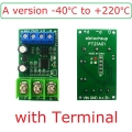 PT21A01 DC 12V -40~220 Celsius 1CH Celsius PT100 RTD Thermocouple Celsius Fahrenheit Wide RS485 Temperature Measurement Modbus RTU Board Sensor Module