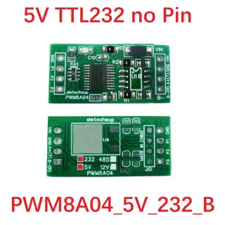 PWM8A04_5V_232_B DC 5V 3CH TTL232 1Hz-20kHz Duty Cycle Frequency Adjustable PWM Square Wave Pulse Generator Modbus RTU