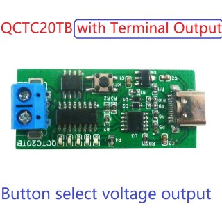 QCTC20TB Type-C PD2.0 PD3.0 QC2.0 QC3.0 PD2.0 AFC Fast Charge decoy Trigger Module DC 5V 9V 12V 15V 20V For PTZ Camera PLC