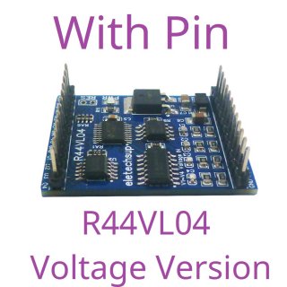 R44VL04 0-10V 12CH 12V 24V RS485 Analog Digital IO Module 4AI-4DI-4DO PLC Remote I/O Board Modbus RTU 01/02/03/04/05/06/15/16 Function Code