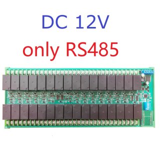 R4D5E32 12V 32Ch DC 12V 24V 20A High Current Ethernet RS485 Relay Module RJ45 Network Port TCP/IP Modbus RTU Board