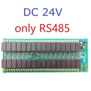 R4D5E32 24V 32Ch DC 12V 24V 20A High Current Ethernet RS485 Relay Module RJ45 Network Port TCP/IP Modbus RTU Board
