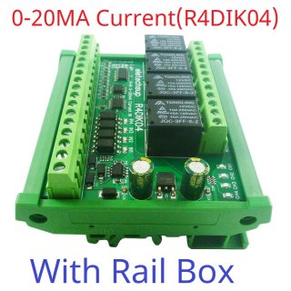 R4DIK04 12V 0-20mA 4AI 4DI 4DO ModBus Gateway Module Digital Analog Quantity Acquisition Switching Value Current Voltage 4-20MA 0-5V 0-10V