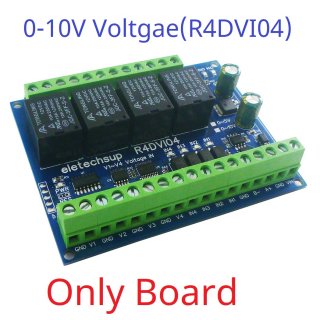 R4DVI04 12V 0-10V 4AI 4DI 4DO ModBus Gateway Module Digital Analog Quantity Acquisition Switching Value Current Voltage 4-20MA 0-5V 0-10V