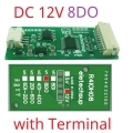 R4IOH08 12V 8DO Multipurpose RS485 Digital Input Output Module mini PLC IO Dilator DC 12V 24V for Arduino