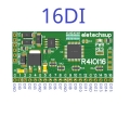 R4IOI16 16DI 16CH 5 IN 1 Modbus Rtu Digital IO Module RS485 NPN PNP DI-DO Pin Core Board Switching Input Output PLC HMI Remote IO Expanding