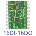 R4IOJ32 16DI 16DO Modbus Rtu Digital 5V 3.3V TTL IO RS485 2.54mm Pin Core Board