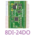 R4IOJ32 8DI 24DO Modbus Rtu Digital 5V 3.3V TTL IO RS485 2.54mm Pin Core Board