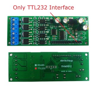 R4M9B12 DC 6-24V 4CH TTL232 Multifunction MOS Transistor Solid State Relay Module Modbus RTU AT Command for PLC Motor PTZ LED