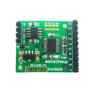 R4PIN08 With pin 4DI-4DO 8CH Multifunction RS485 Remote IO 2.54mm Pin Core Board Modbus Rtu Master-slave Digital Collection Module DC 5V 12V 24V