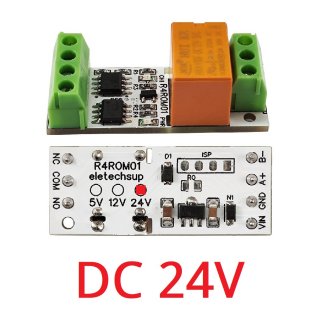 R4ROM01 24V 3A Mini Size Low Noise RS485 Relay Board Modbus Rtu Remote IO 110V 120V 220V Small Electronic Switch