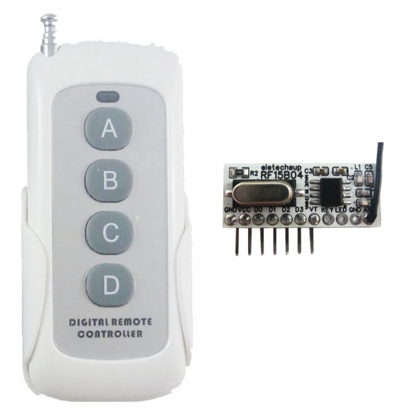 RF15B04 TB420 Low-Power -117dBm 4 Button Fixed Code Decoder for Arduno R3 MEGA DUE Pro MCU