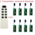 RFM1C01 TB455 1 VS 8 Remote Control Switch Energy Saving Wireless RF ASK Switch For Car LED