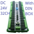 RYR432D With Din Rail Easy Setup 24V 32 Channels Modbus Relay Board IOT RS485 Network PC UART Industrial Control Switch Module for PLC HMI TP PTZ