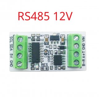 SHA9D01 RS485 12V Industrial Temperature & Humidity SHT30 Sensor Adapter Board RS485 TTL Modbus Rtu Analog Remote IO SHA9D01 Module HMI PLC Expand