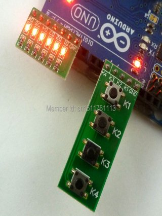 TB371 TB258 Key Button Board LED Module kit for Arduino DIY MEGA2560 Pro mini nano due Teensy++