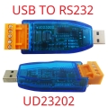UD23202 12V 5V VCC Output USB to RS232 Converter UART PC COM Serial Port Module for PLC IO HMI MCU PTZ Smart Home Debugging