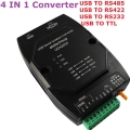 UD422D4 4 IN 1 Multifunctional USB Debugger RS485 RS422 RS232 TTL Extender High speed Isolation Anti-interference Lightning protection
