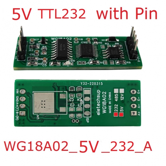 WG18A02 DC5V TTL 232 UART Modbus RTU HX711 Pressure Weight Sensor Electronic Scale Module For PLC Configuration Software