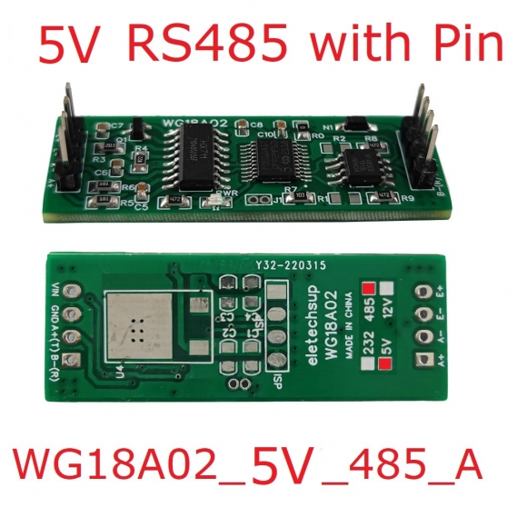 WG18A02 DC 5V RS485 UART Modbus RTU HX711 Pressure Weight Sensor Electronic Scale Module For PLC Configuration Software
